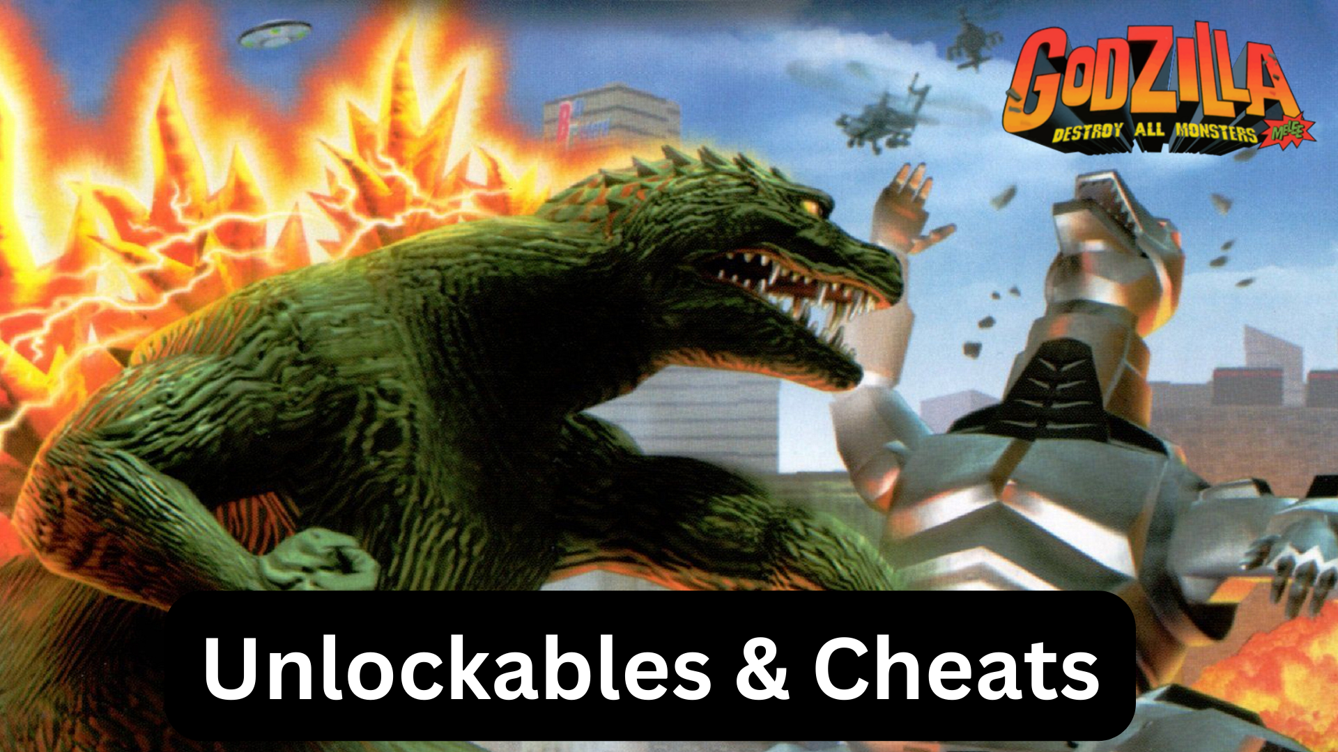 godzilla: destroy all monsters melee unlockables & cheats