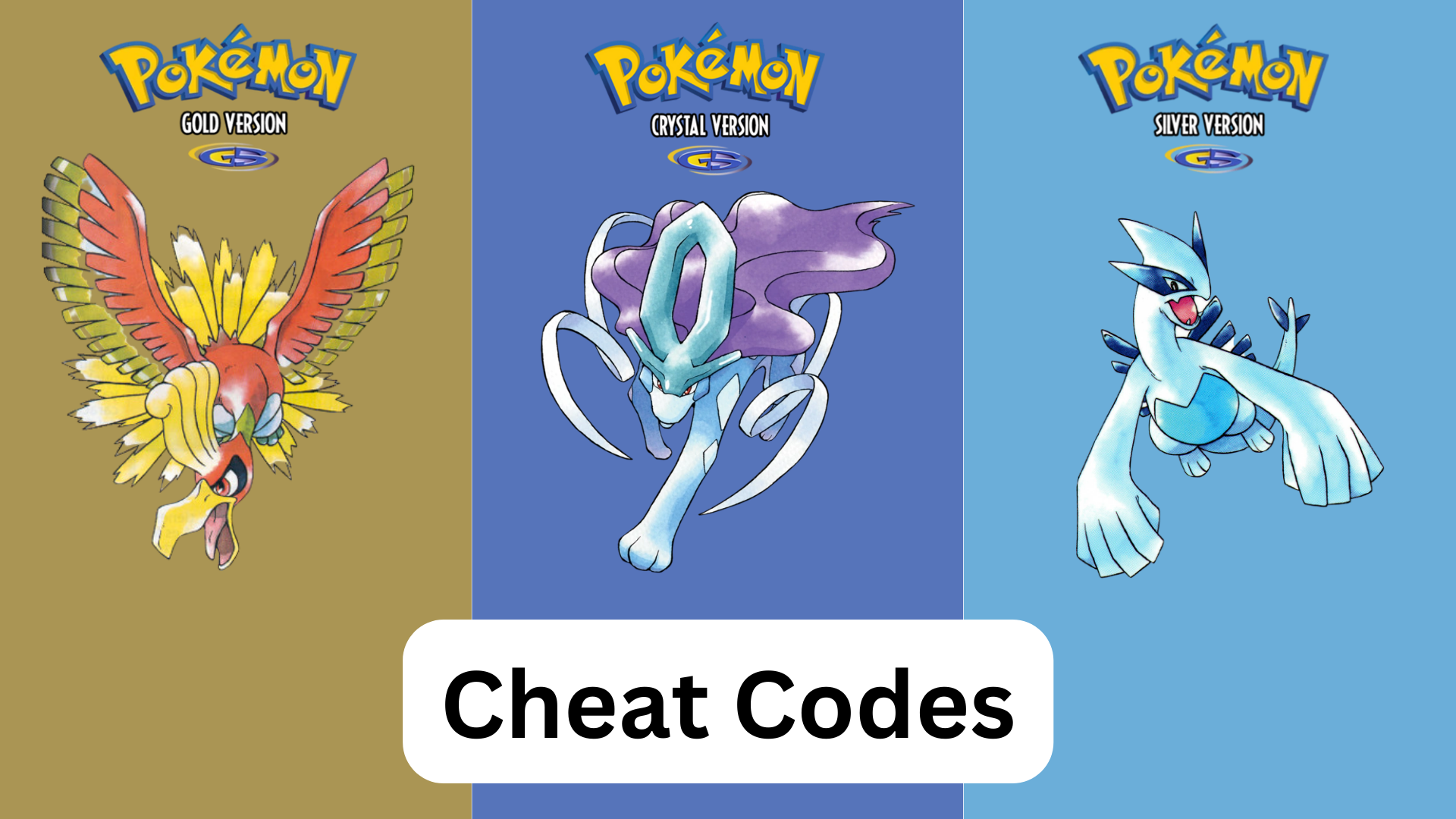 pokemon gold, silver, & crystal cheat codes