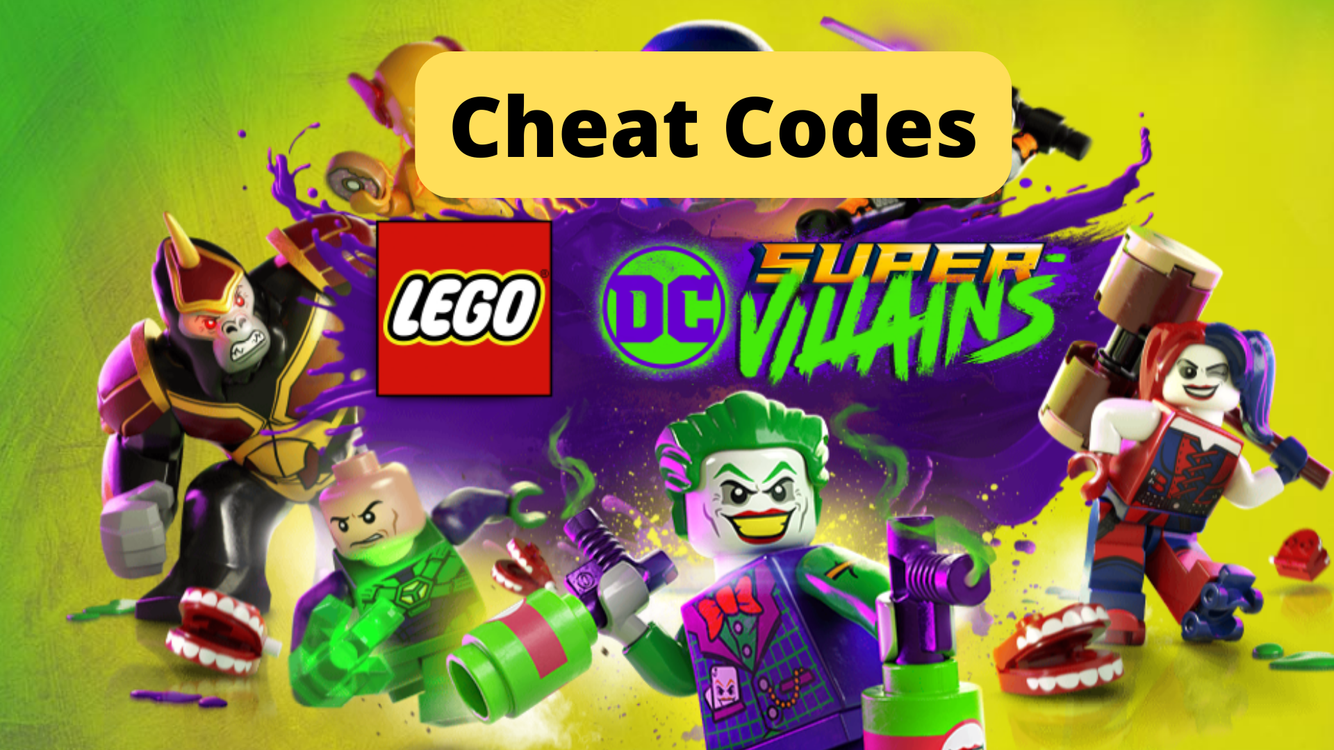 lego dc super-villains cheat codes