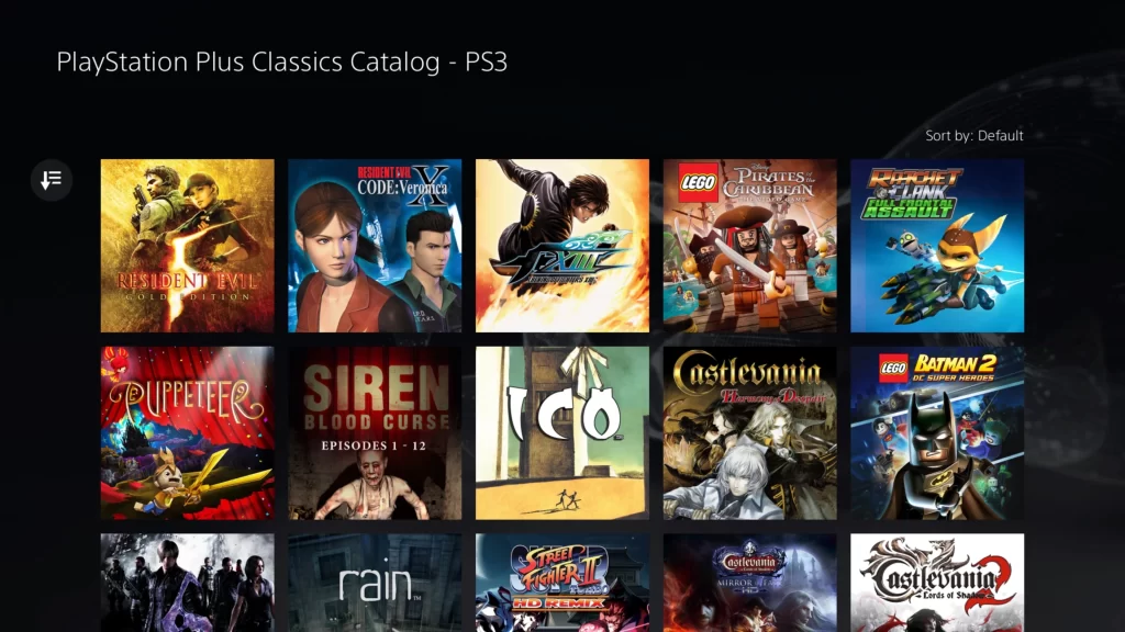 ps plus ps3 classics catalog