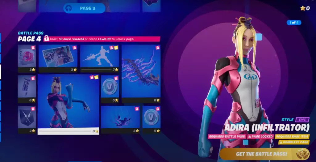 adira fortnite battle pass rewards