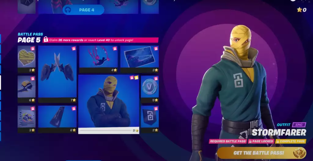 stormfarer outfit fortnite battle pass rewards