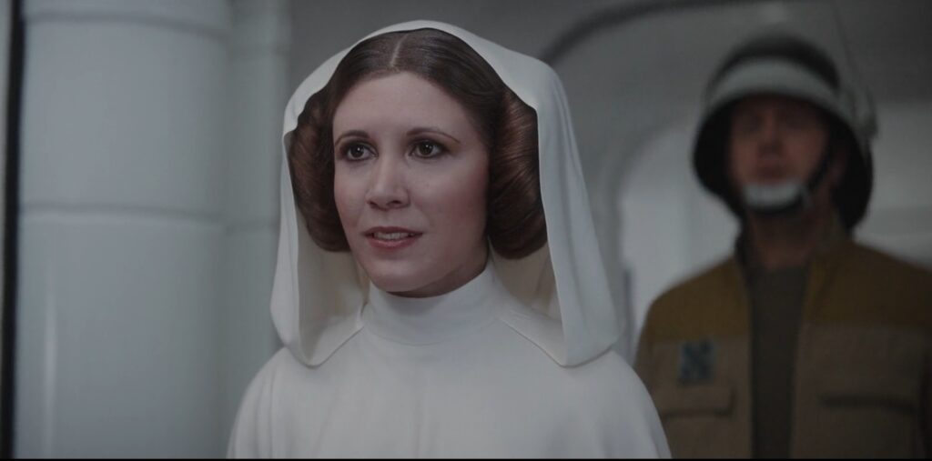 carrie fisher rogue one a star wars story