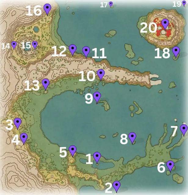 cobalt coastlands wisp locations