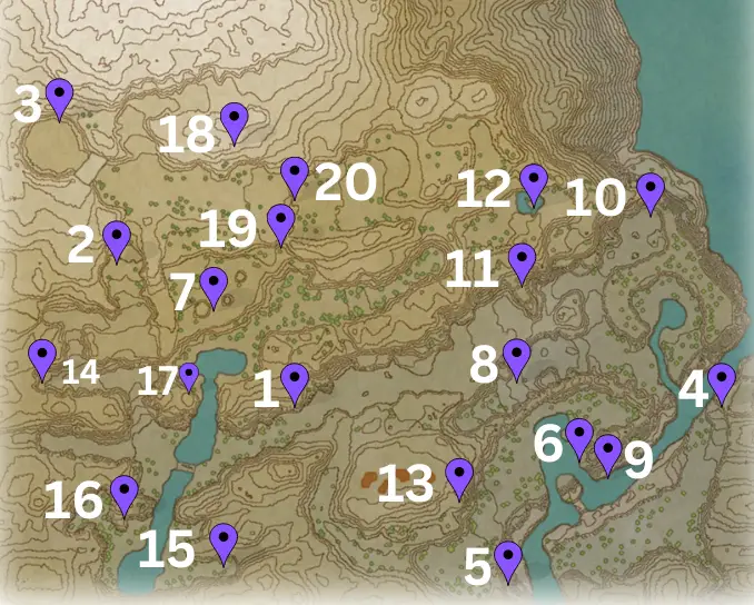 coronet highlands wisp locations