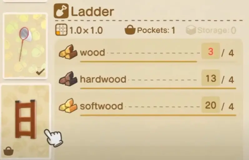 how to get a ladder in animal crossing