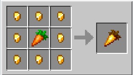 golden carrot crafting recipe minecraft