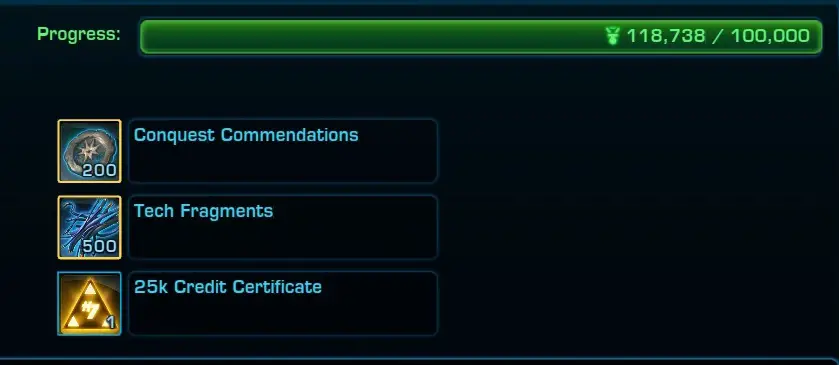 weekly personal conquest swtor