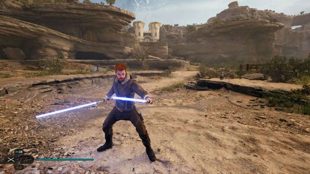 dual wield lightsaber stance star wars jedi survivor