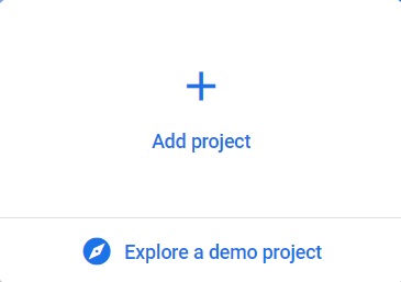 firebase add project