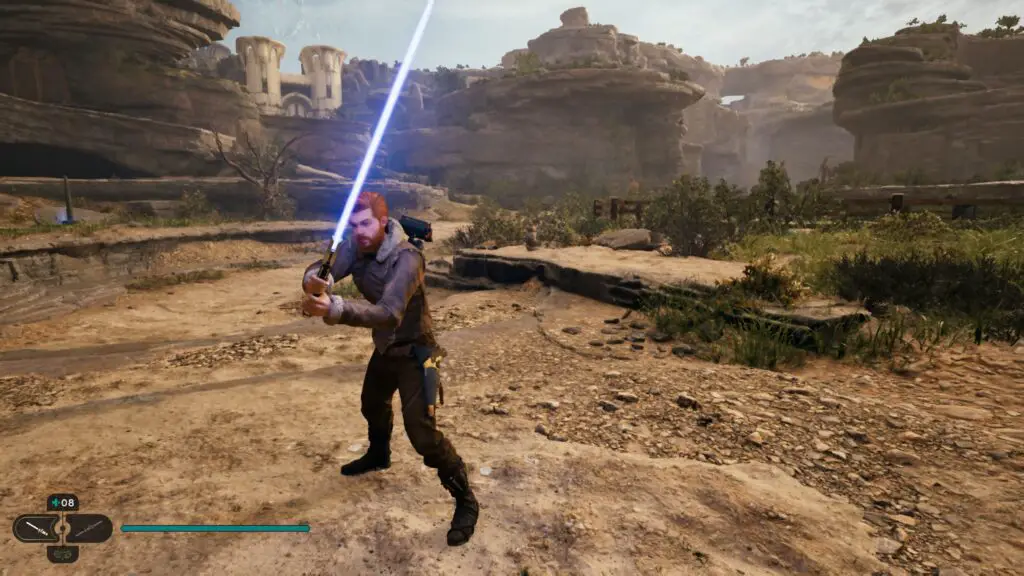 single blade lightsaber stance star wars jedi survivor