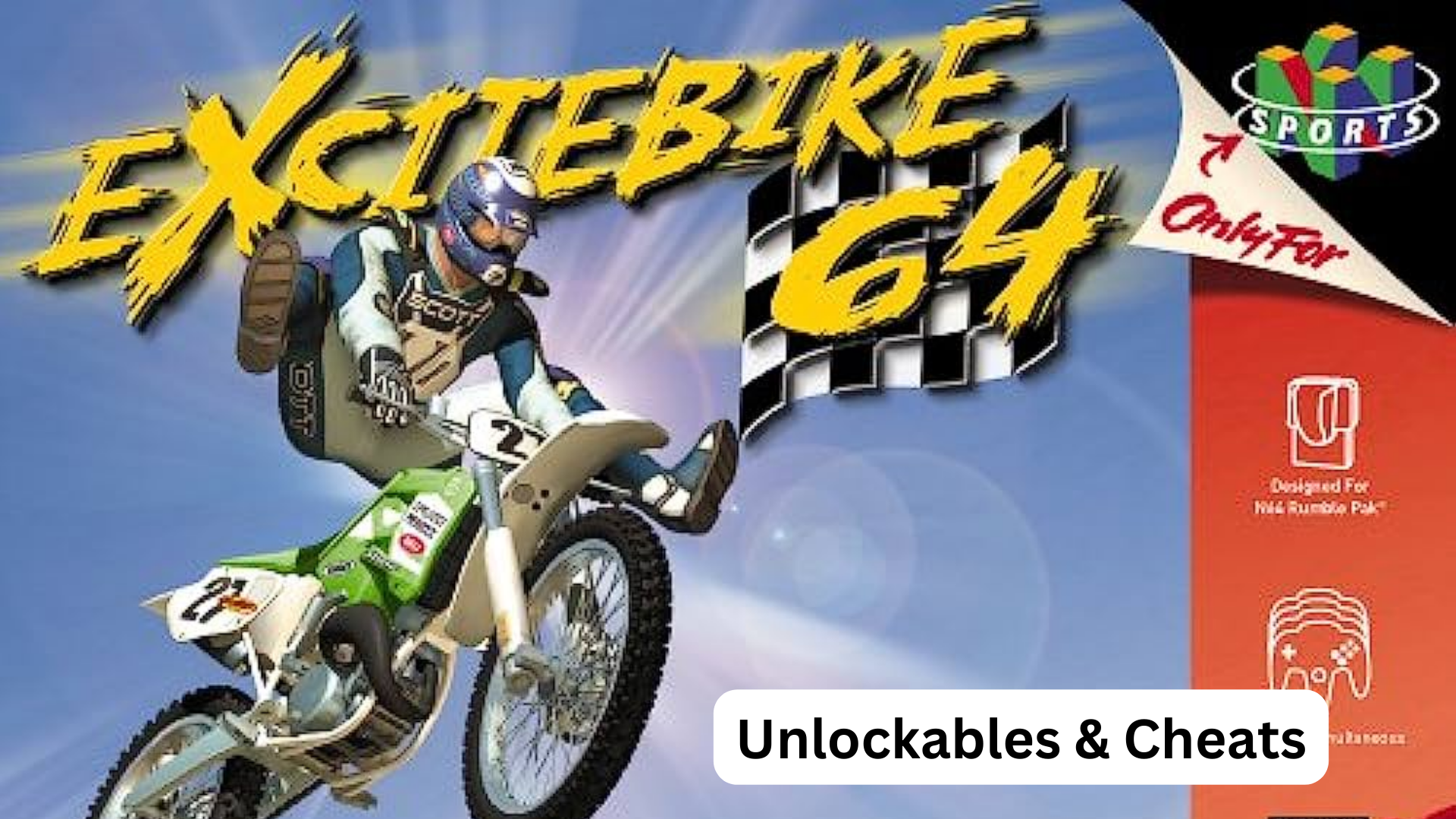 excitebike 64 unlockables and cheats
