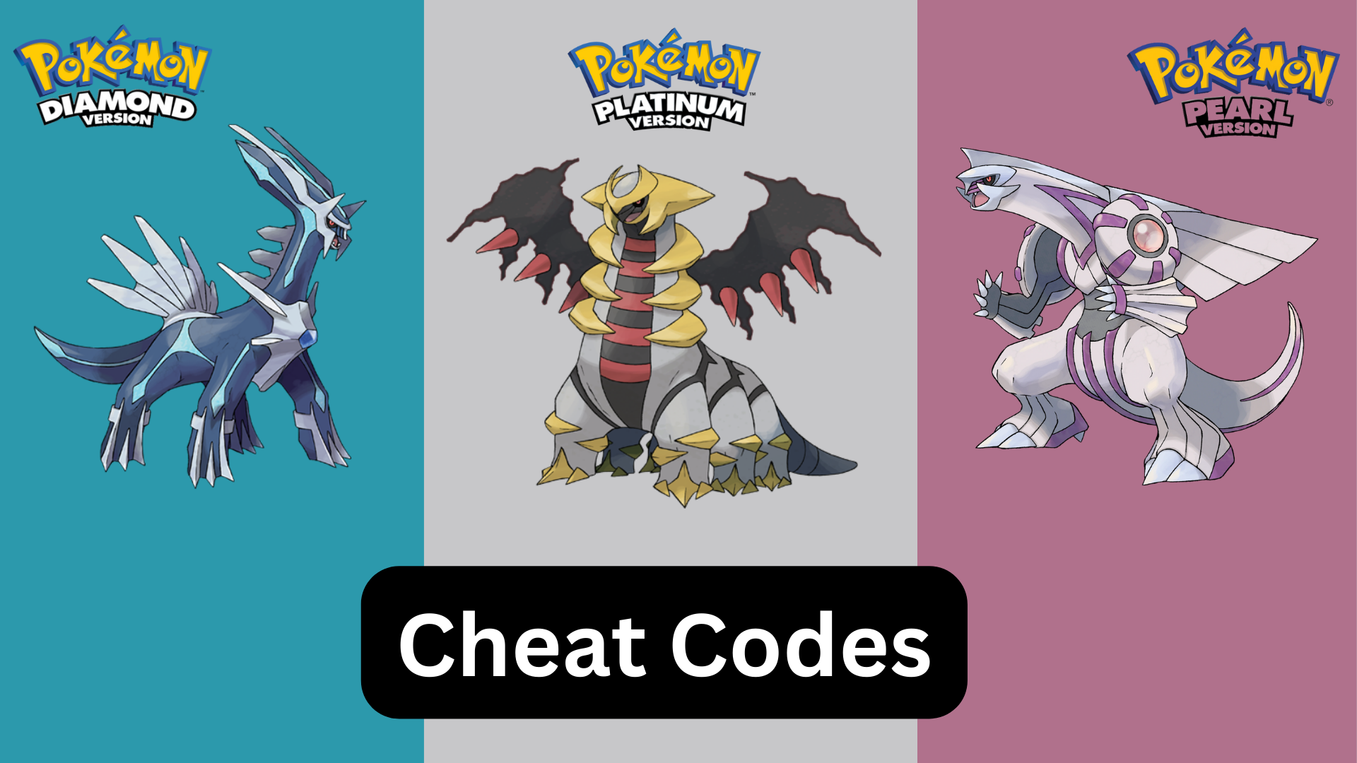 pokemon diamond pearl and platinum cheat codes