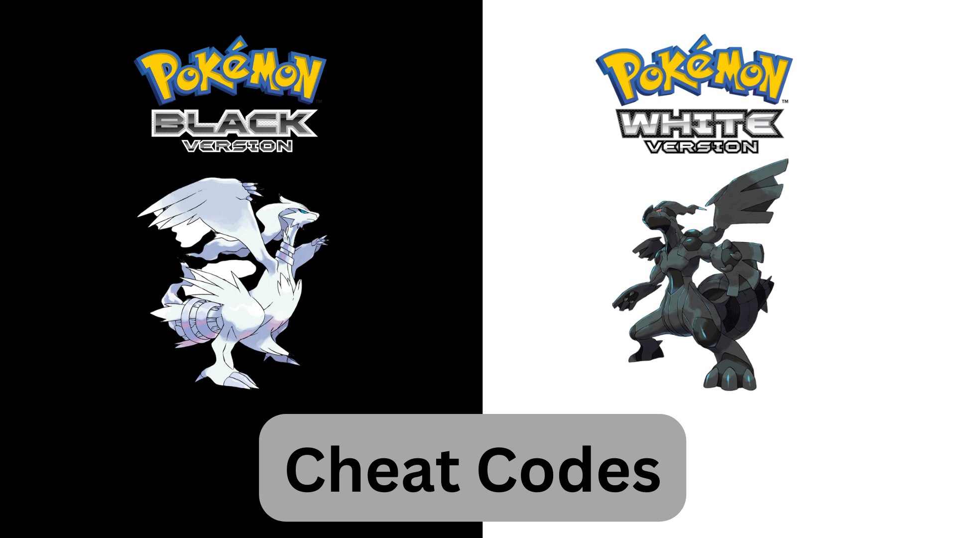 pokemon black and white cheat codes