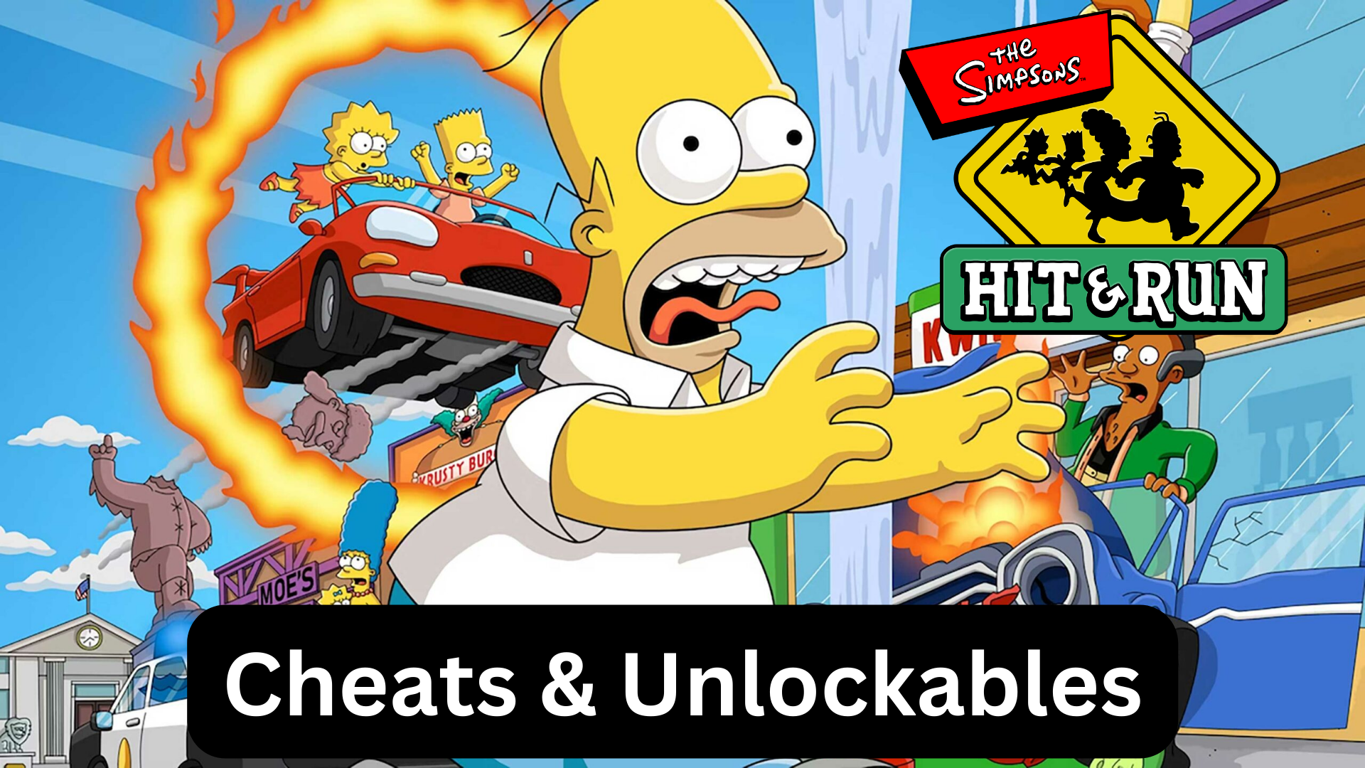 the simpsons: hit & run cheats and unlockables