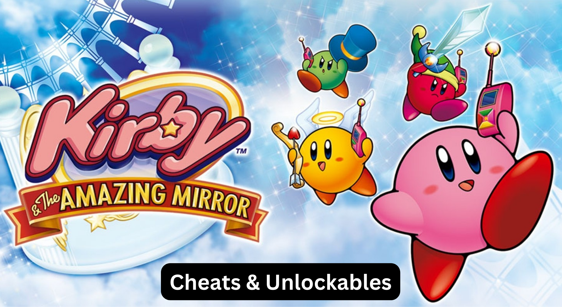 kirby and the amazing mirror cheats and unlockables