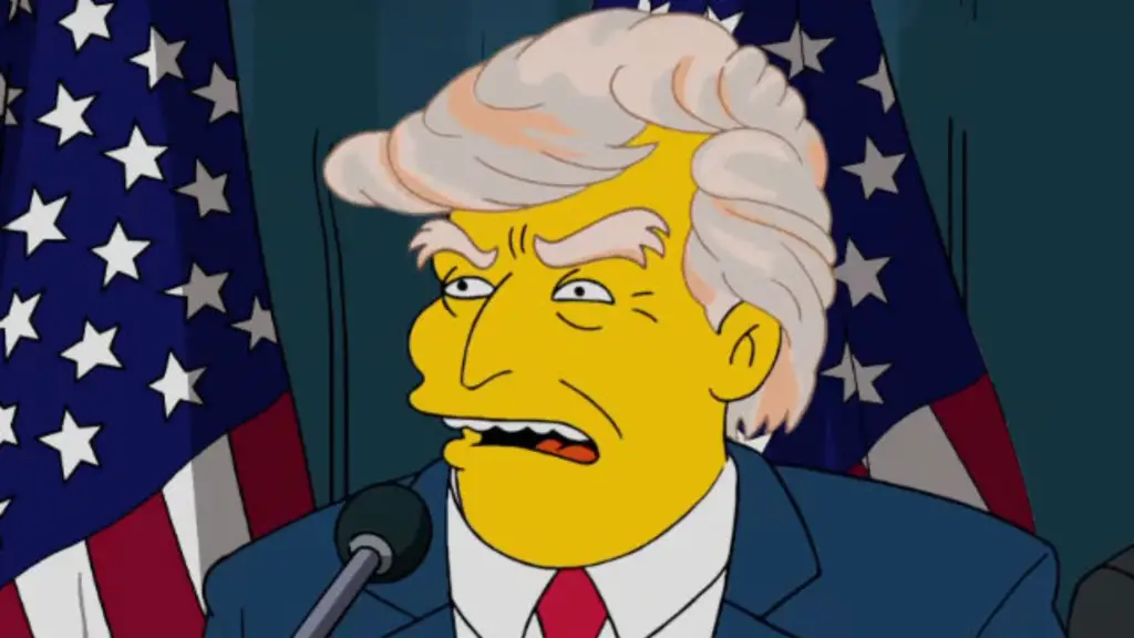 the simpsons donald trump presidency