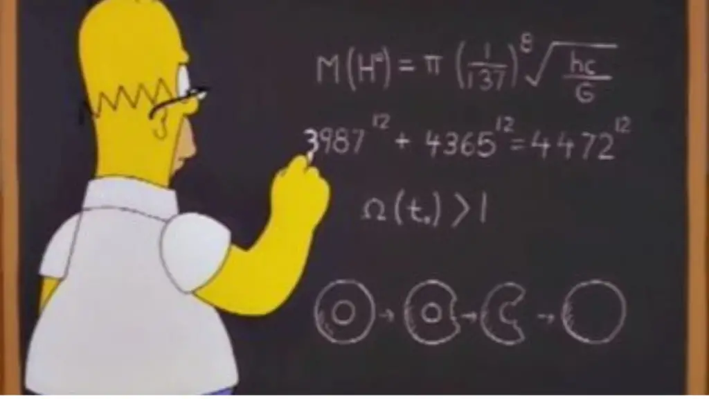 the simpsons god particle equation