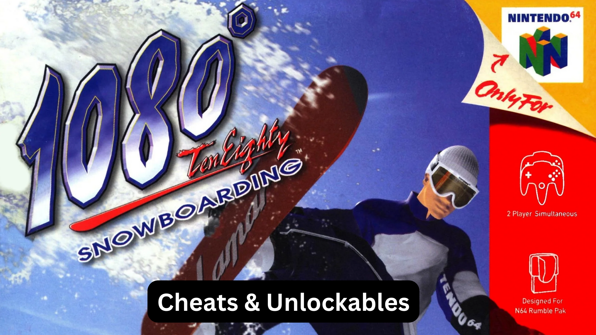 1080 snowboarding cheats and unlockables
