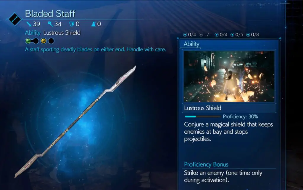 bladed staff ff7 remake