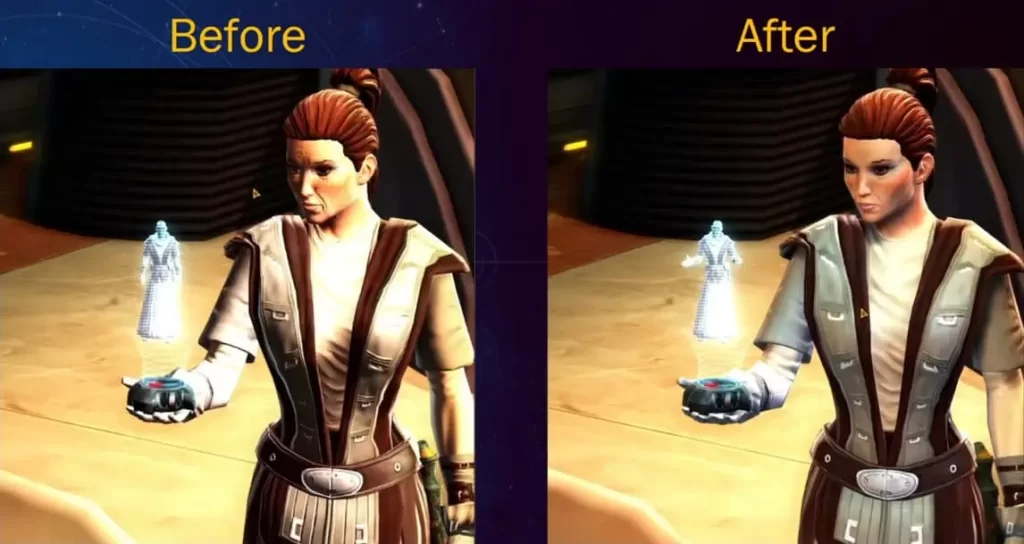 cinematic lighting changes swtor