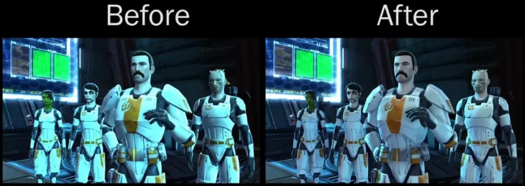 cinematic lighting changes swtor