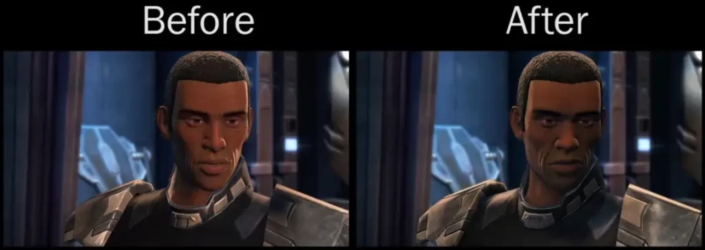 cinematic lighting changes swtor