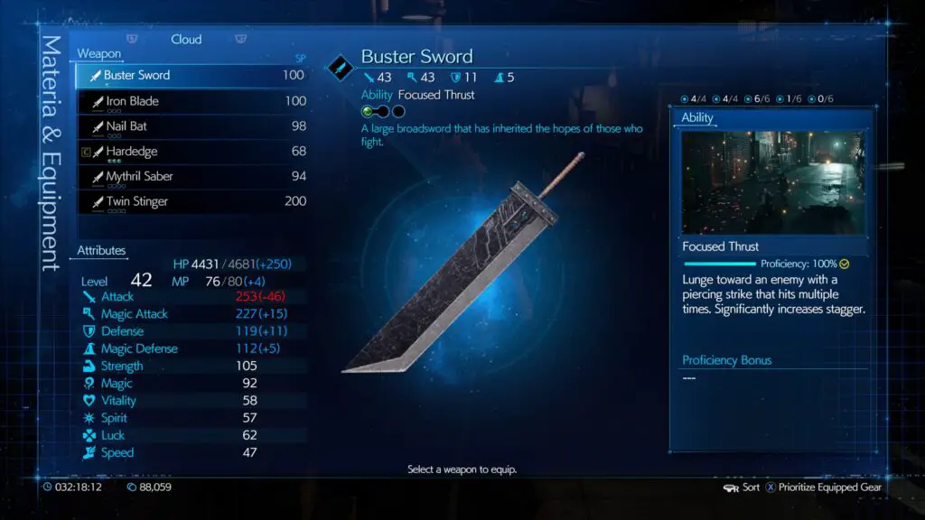 buster sword ff7 remake