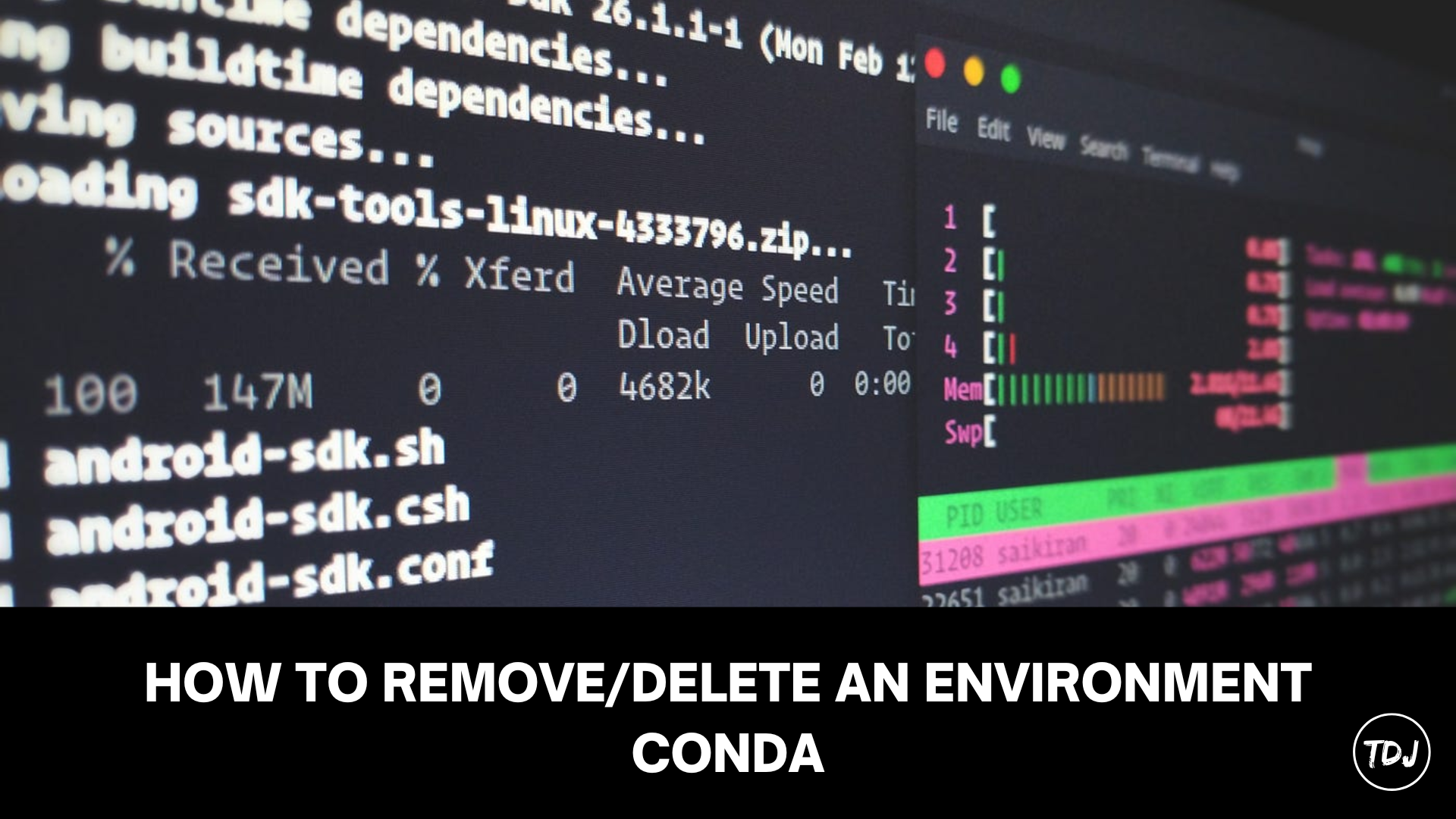 how to remove an environment in conda