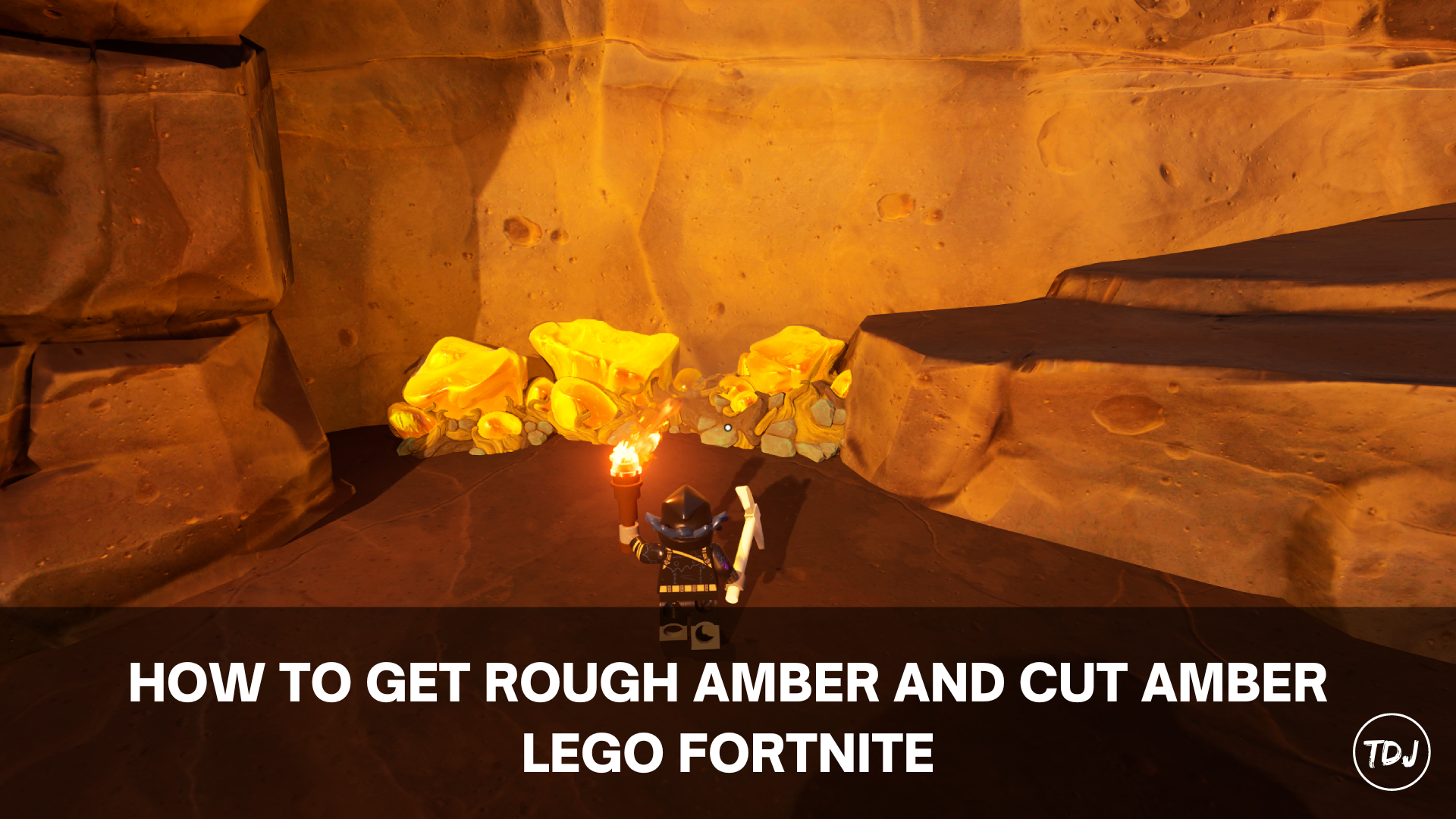 lego fortnite how to get rough amber and cut amber