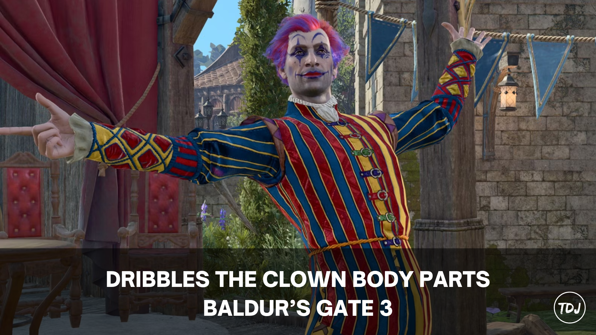 bg3 dribbles the clown body parts