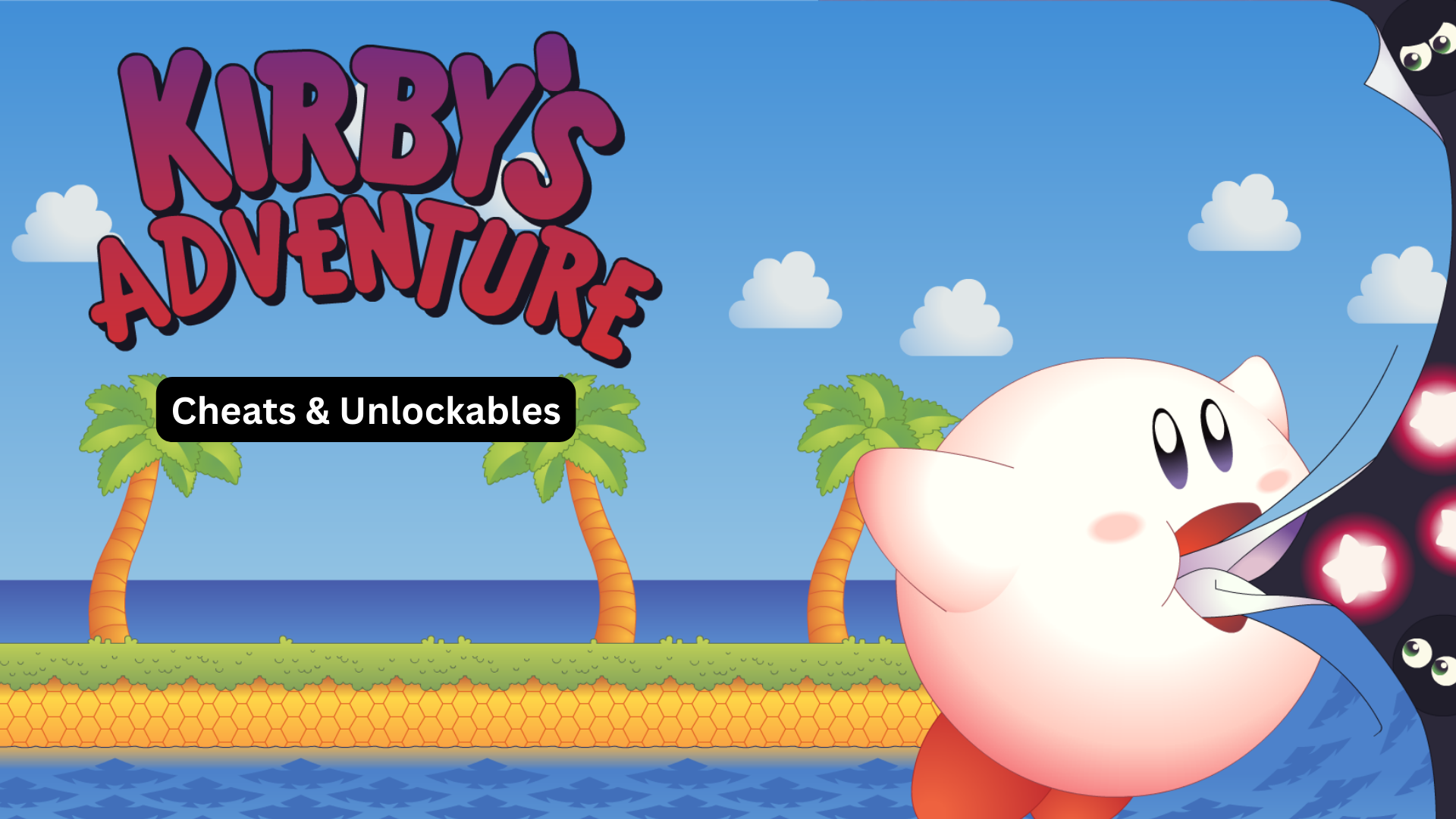 kirby's adventure cheats and unlockables