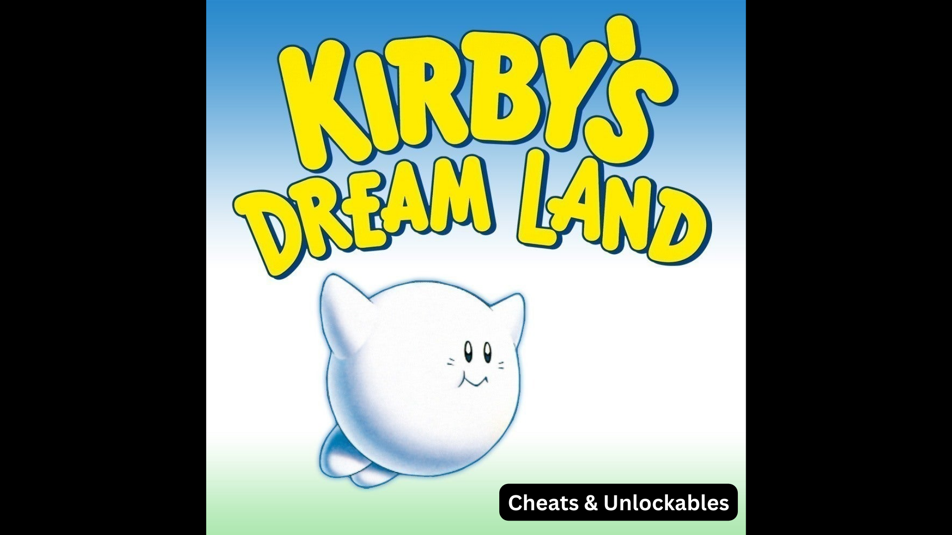 kirby's dream land cheats and unlockables