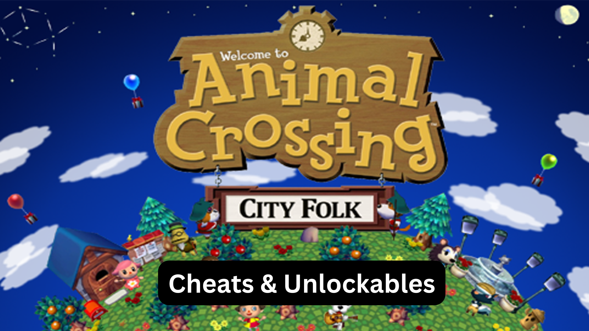 animal crossing: city folk cheats and unlockables