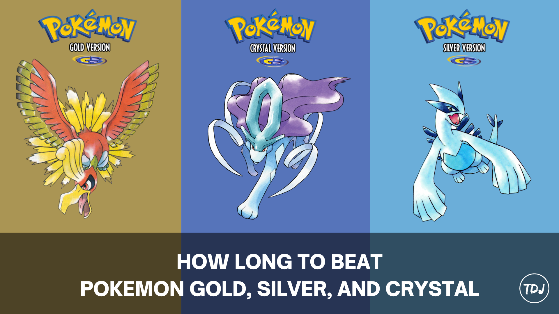 how long to beat pokemon gold, silver, and crystal