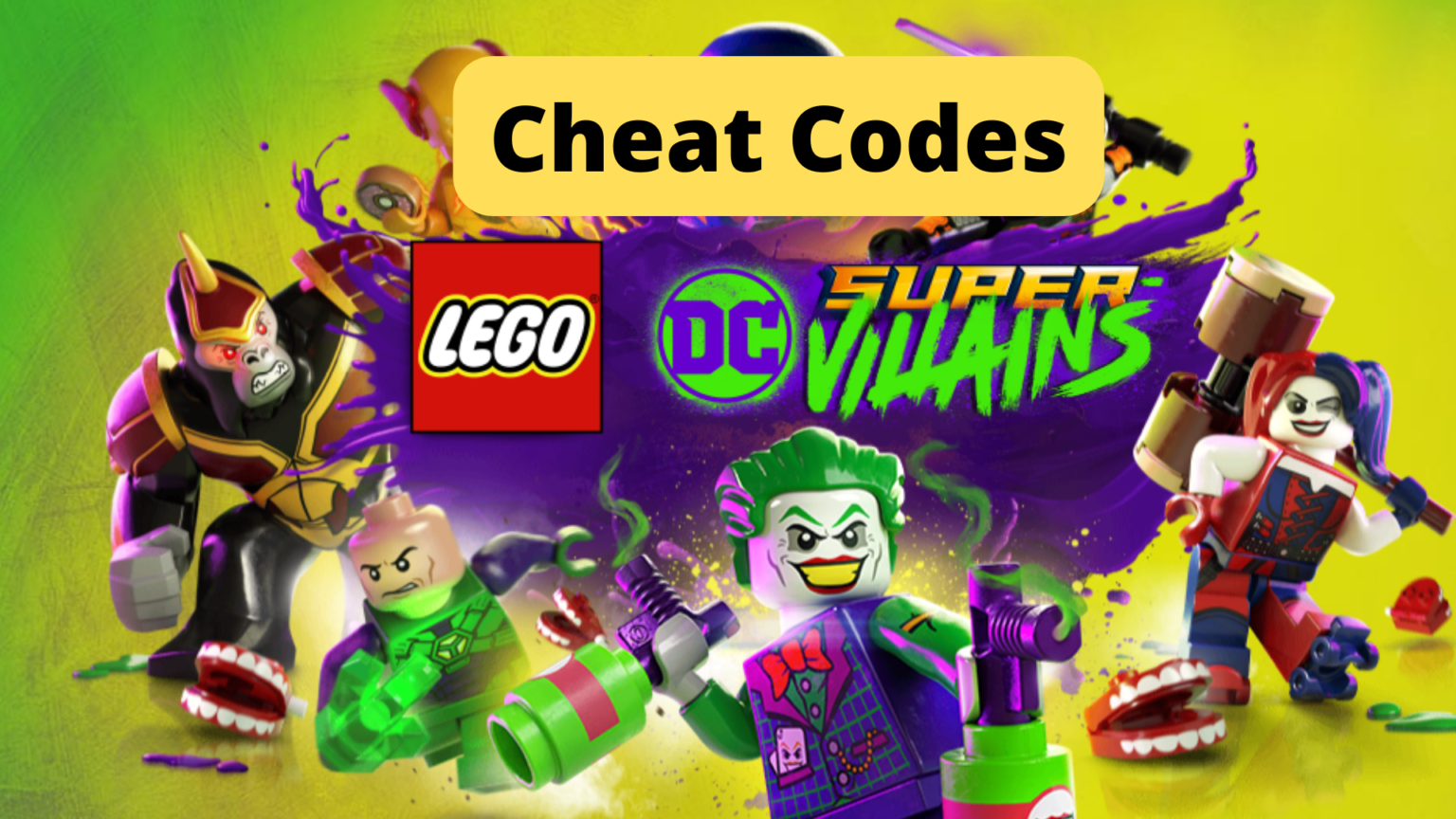 lego dc super villains cheat codes