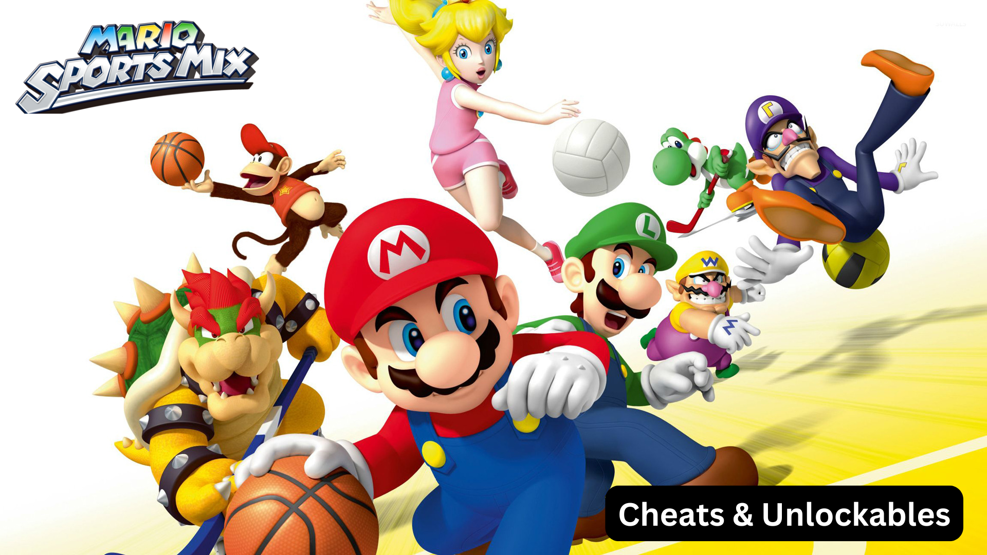 mario sports mix cheats and unlockables