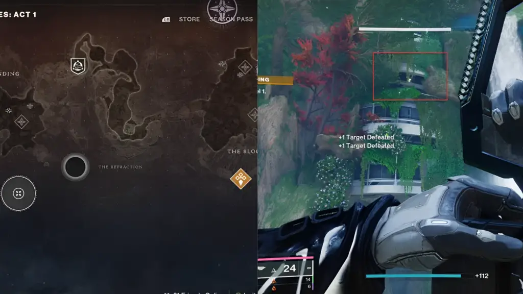 The Landing region chest location 1