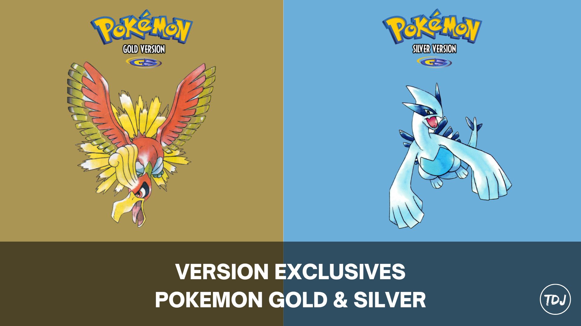 pokemon gold and silver version exclusives