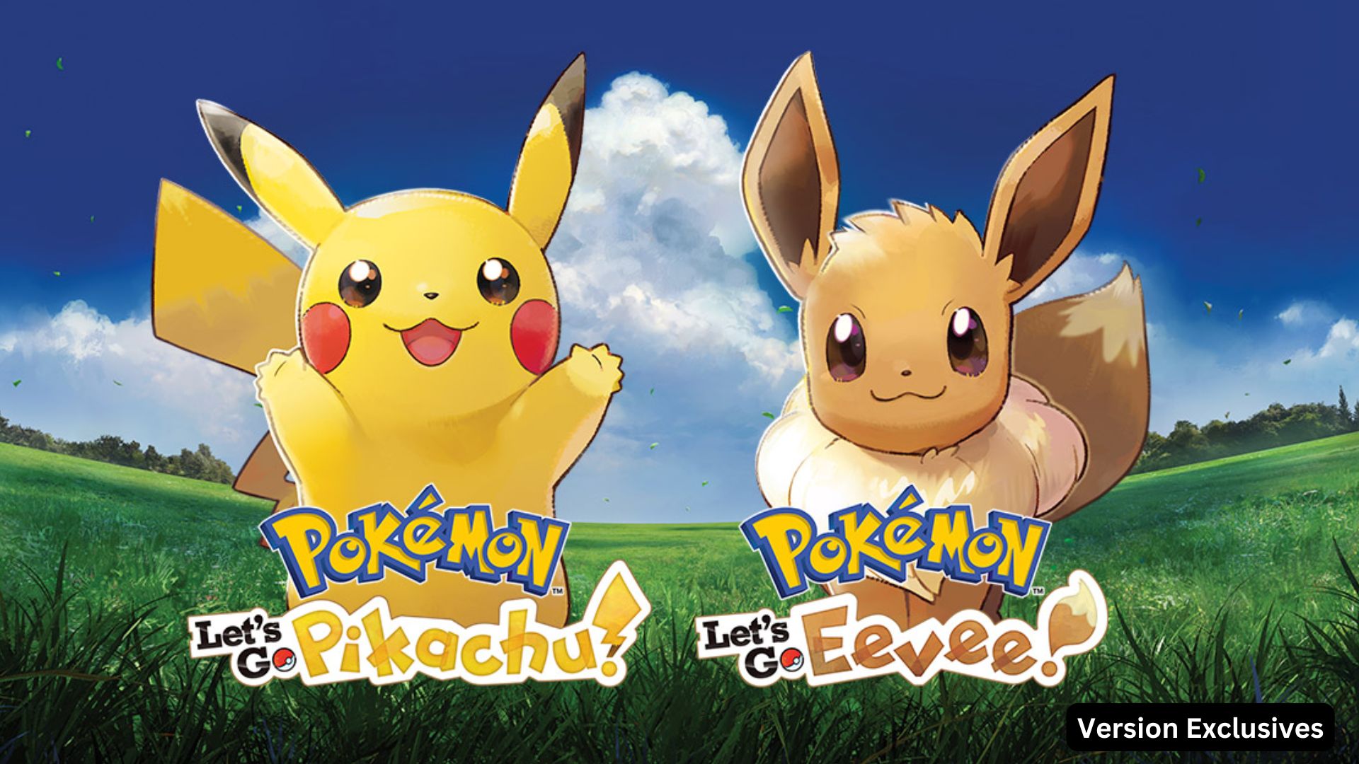 pokemon lets go pikachu and eevee version exclusives