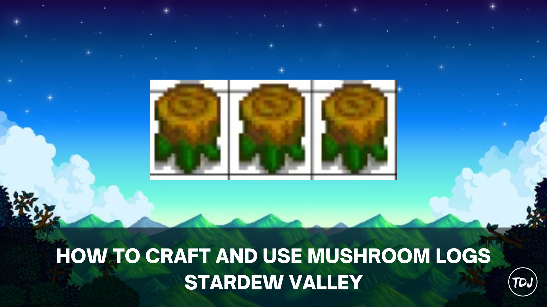 how to craft and use mushroom logs