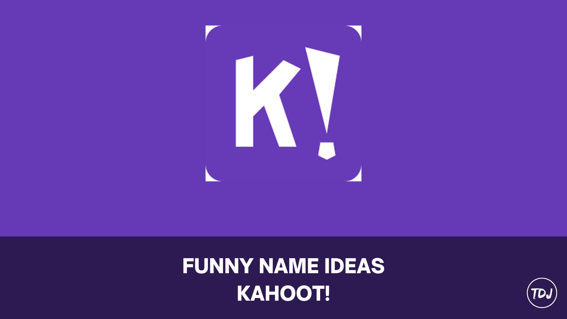 kahoot funny names