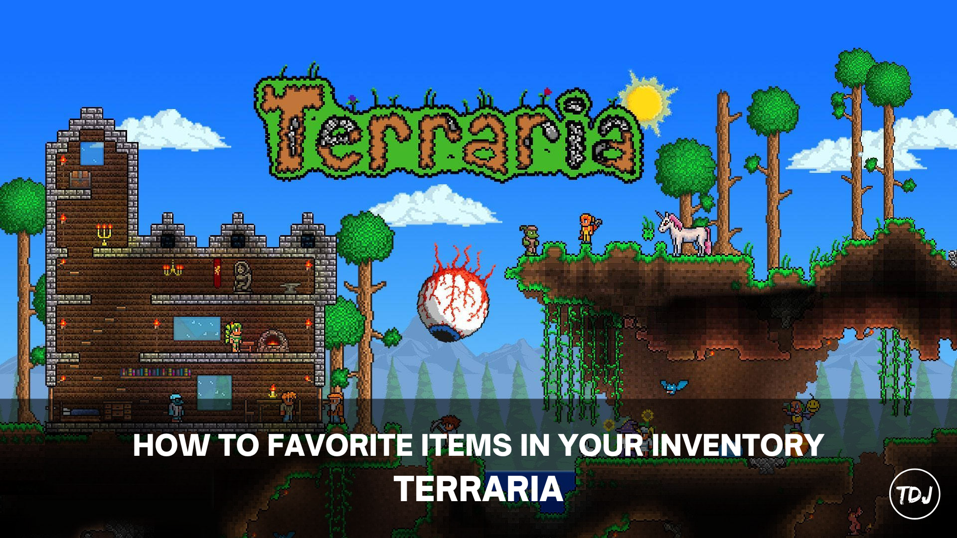 how to favorite items in your terraria inventory